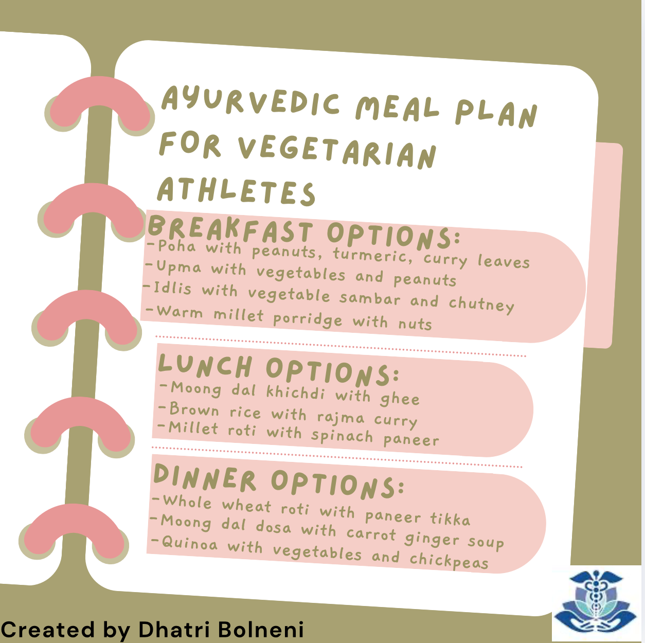 ayurvedic meal plan for vegetarian athletes